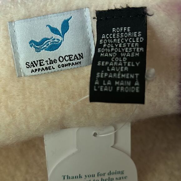 Roffe‎ Save the Ocean multi color fringe scarf NEW - Picture 7 of 7